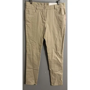 IZOD Juniors Size 9 Uniform 5-Pocket Stretch Sateen Pant, Khaki NWT - Picture 1 of 4