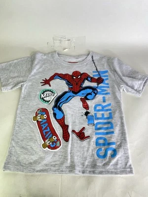 Marvel Spider-Man Short Sleeve Tee Graphic Tee T-Shirt Top Kids Boys Size 6 - Image 1 of 4