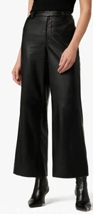 Joe's The Mia leather trousers cropped wide leg size 29 NEW NWT - Picture 1 of 5