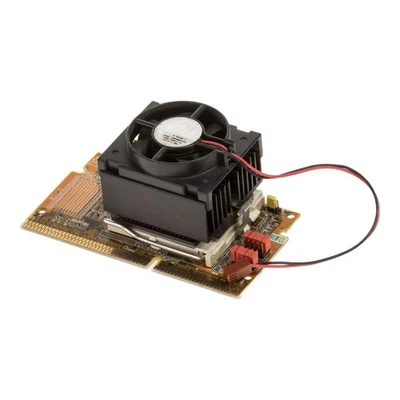 Processor CPU INTEL CELERON 466MHz SL3FL LGA370 With SLOT 1 Adapter And Cooler - Image 1 of 2