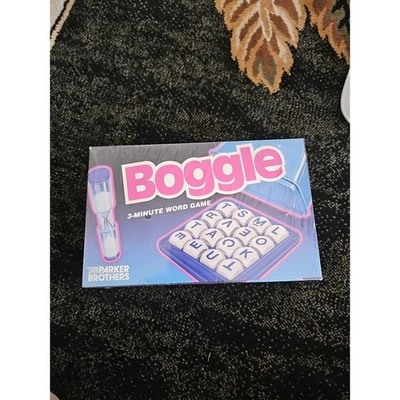 Boggle 3 Minute Word Game 1992 Parker Brothers Complete Sealed New Old Stock - Image 1 of 4