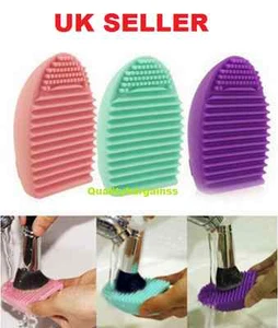 Makeup Brush Cleaner washer Glove Egg Scrubber Cosmetic Cleaning Foundation - Picture 1 of 2