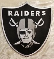LOTS 2pcs Oakland Raiders  Iron On Embroidered Badge Patch Applique 3.5" 