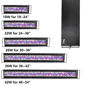 hygger Aquarium Light RGB 24/7 Timer Full Spectrum Marine 12 18 24 30 36 48" - Picture 1 of 25