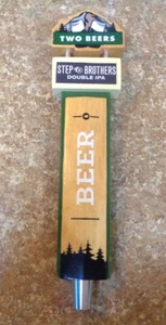 Two Beers Brewery Co. STEP BROTHERS DOUBLE IPA Tap Handle Knob - Picture 1 of 2