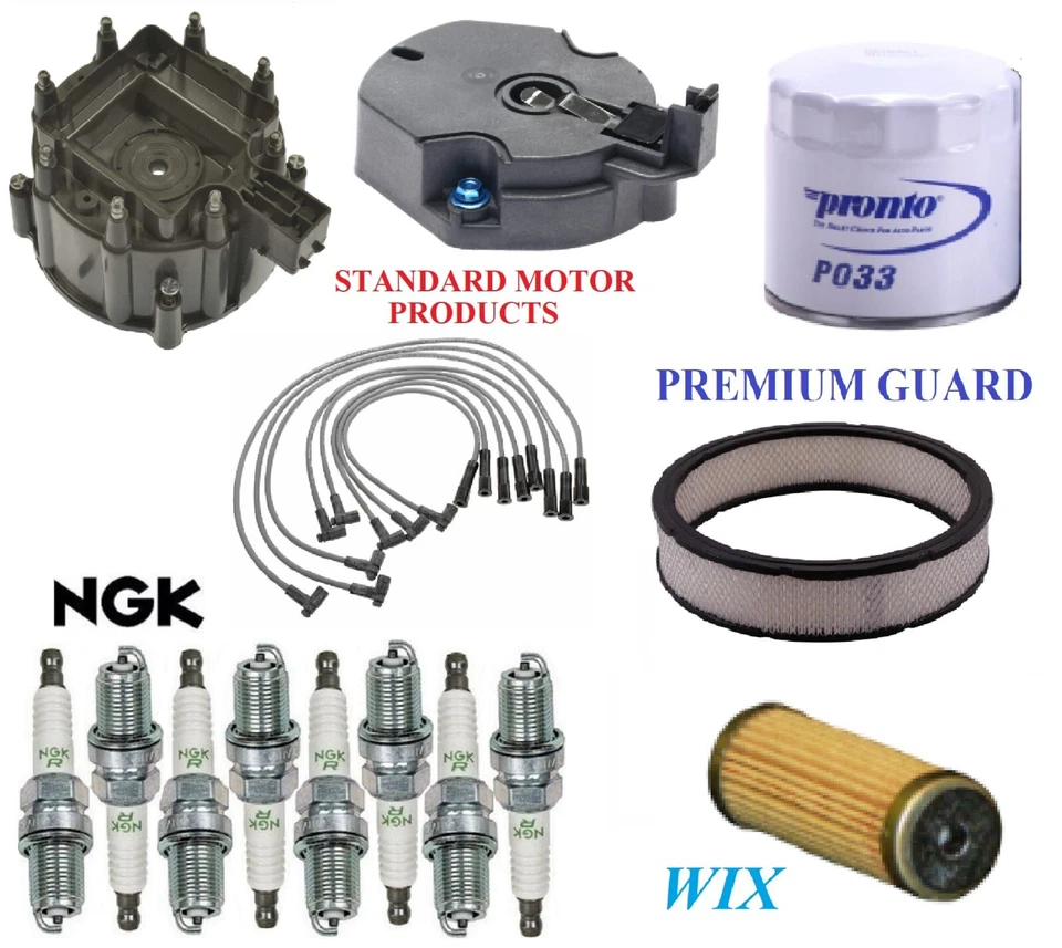 Kit de afinación filtros tapa cable bujía para Oldsmobile Cutlass V8 5,7 L 1976-1977 Foto 1 de 1