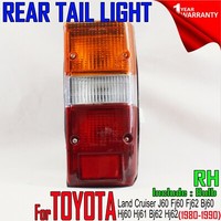 X2 TOYOTA LAND CRUISER FJ60 FJ62 BJ60 HJ60 BJ62 HJ62 REAR TAIL LIGHT LENS OEM