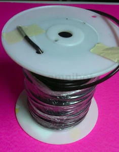 10 GAUGE WIRE PER 1 FT BLACK HOOK UP AWG STRANDED COPPER PRIMARY POWER UL1015 - Picture 1 of 4