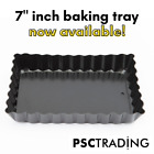 Bakers Tray - Aluminum Steel Non-Stick 7" Rectangular Tart Baking Tray - AUS