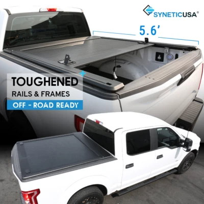 For 2007-2021 Toyota Tundra 6.5ft bed MR-Retract Truck Cover w/Overland Rack - Image 1 of 4