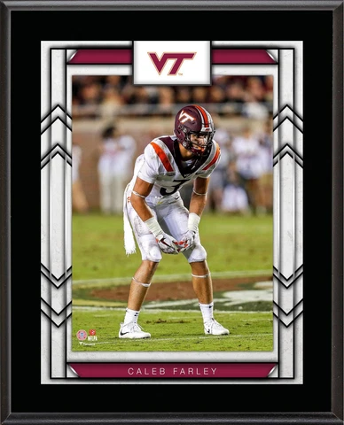 Caleb Farley Virginia Tech Hokies 10.5" x 13" Player Plaque Cover