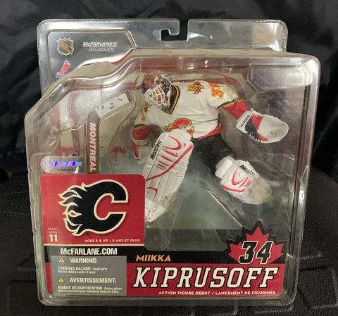 McFarlane 2005 Miikka Kiprusoff White Calgary MCFARLANE NHL series 11 Cover
