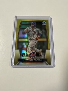 2023 Bowman chrome baseball Francisco Alvarez RC /75 Yellow 