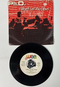 Ph. D. I Won't Let You Down Vinyl 45 Single (Italien 1982 WEA U 79209) EX Zustand