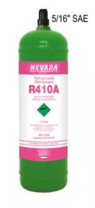 Kältemittelgas Wiederbefüllbare 1,9 kg R410A-Gasflasche 5/16 Ventil - Bild 1 von 1