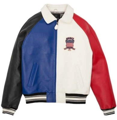 Men's Avirex Real Leather Bomber Classic American Flight Leather Icon Jacket - Image 1 of 4