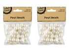 50g Pearl Beads Cream Imitation Pearl Necklace Bracelet Jewellery Pearl 14mm
