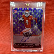 2023 Plates & Patches RASHEE RICE Rookie RC Steel Signatures ON CARD AUTO 28/50