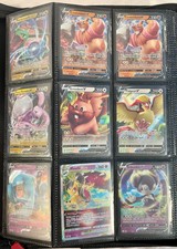 Huge Pokemon Card Collection Binder Lot of 360 Mixed Full Art Cards Modern