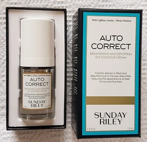 Sunday Riley Auto Correct Eye Contour Cream ~ Eye Cream Moisturiser ~ 15ml ~ NEW - Picture 1 of 8