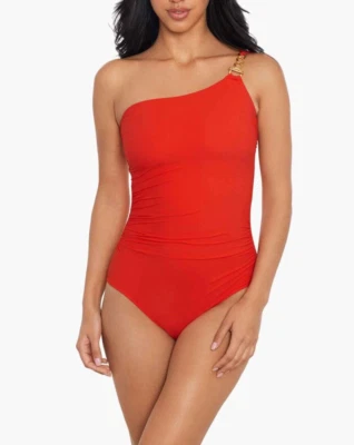 Traje de baño Magicsuit para mujer Hyper Link Charlize de un hombro de una pieza talla 16 Foto 1 de 4