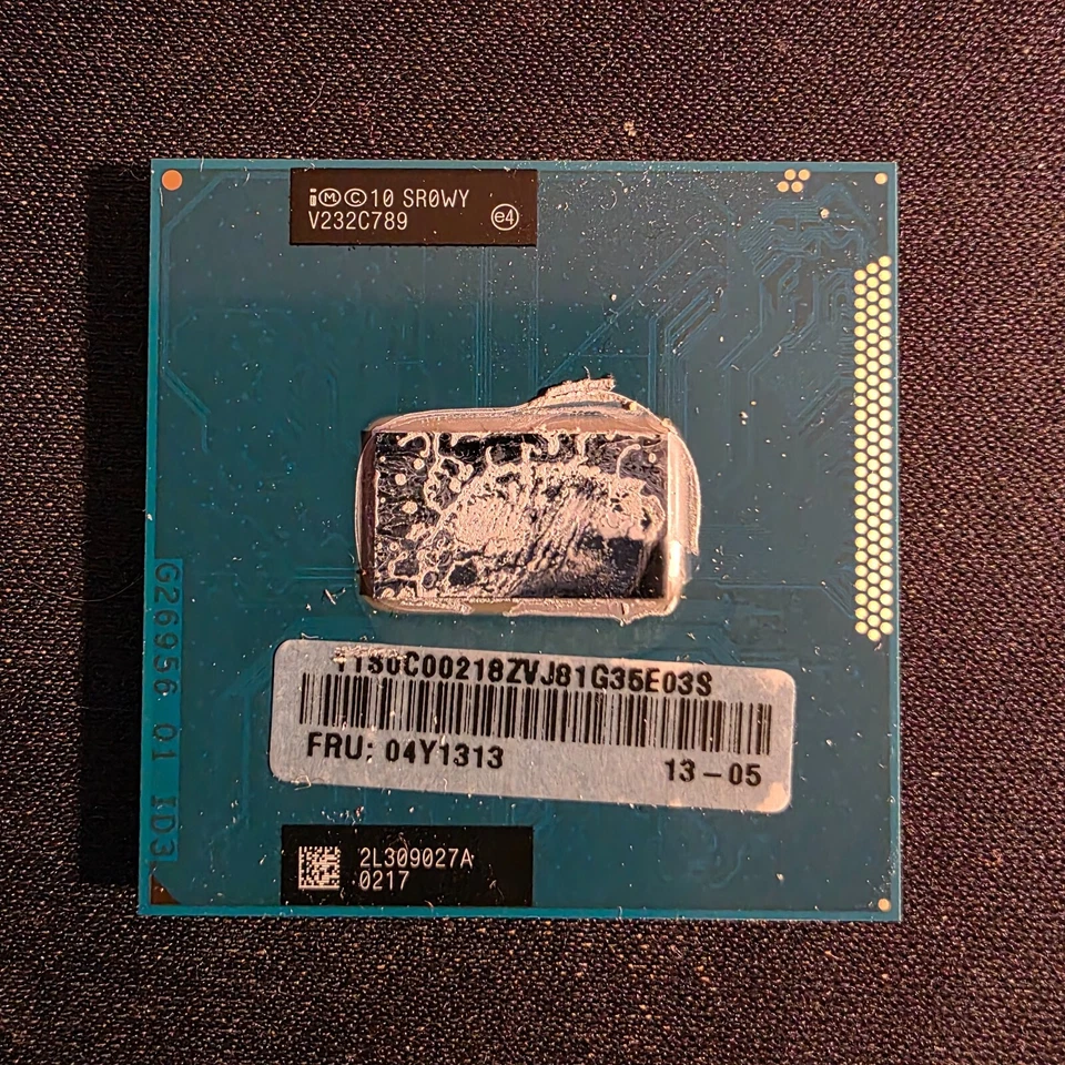 Intel core I5-3230M SR0WY 2.6-3.2G/3M Socket G2 CPU AW8063801208001 cpu - Image 1 of 1
