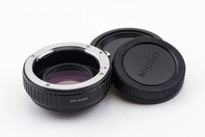 Speed Booster Focal Reducer Pentax K PK Lens to Micro Four Thirds M43 Adapter - Image 1 of 4