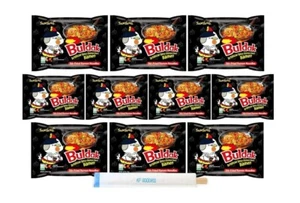 Samyang Buldak Hot Spicy Chicken Ramen Noodle Korean Stir-Fried Ramen, 10 Pack - Picture 1 of 1