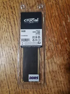 Crucial 16GB (1x16GB) DDR5 4800 UDIMM free shipping🔥 (CT16G48C40U5) - Picture 1 of 2