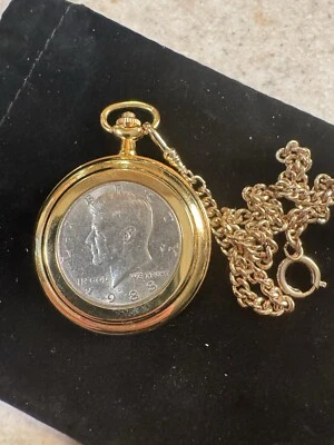 Collibri Half Dollar JFK Pocket Watch John F Kennedy - Image 1 of 3