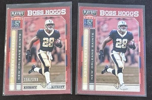 ADRIAN PETERSON 2017 Playoff BOSS HOGGS Kickoff Parallel #156/199 Saints SP - Picture 1 of 2