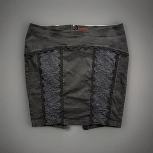 Tripp NYC Skirt Womens Sz 28 Goth Emo Schoolgirl Grunge Tattoo Punk Lace Detail - Picture 1 of 19