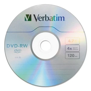 Verbatim DVD-Rw 4.7GB 4X 30/Pack Spindle Ver95179 - Afbeelding 1 van 4