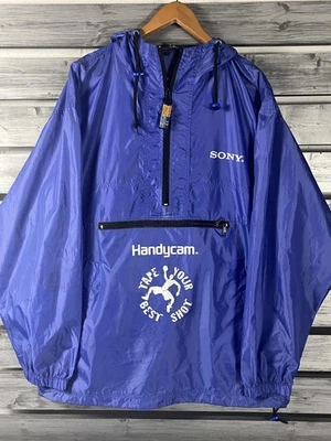 Винтажный Sony Handycam куртка мужской большой ветровка пуловер ленты ваш лучший выстрел - Изображение 1 из 4