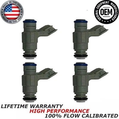 4x Inyectores de combustible Bosch OEM 00-03 Chrysler PT Cruiser Dodge Caravan 2.0 2.4L Foto 1 de 2