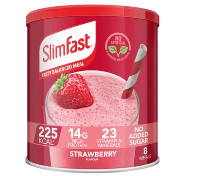 BRANDED SlimFast Balanced Meal Shake 8 Servings Brand New 1 Or 2 Days Delivery