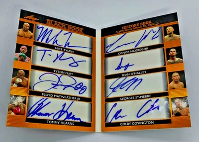 UFC Boxing Booklet Auto Conor Mcgregor O'Malley GSP Tyson Fury Mayweather 11/12 - Image 1 of 4