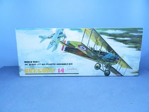 Kit 1/48 Vintage 1963 Aurora Nº 141-100 PRIMERA GUERRA MUNDIAL BREGUET 14 Completo - Imagen 1 de 4