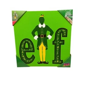 Elf Movie Christmas Wall Art Decoration Holiday Home Decor Green Canvas Print - Picture 1 of 2