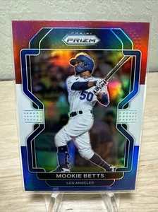 2022 Prizm Red White Blue Mookie Betts 191 - Picture 1 of 6
