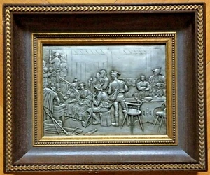 Relieve de estaño probablemente según una pintura de Franz Defregger - Imagen 1 de 1