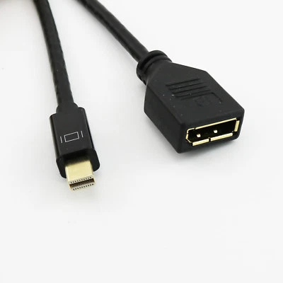 Mini DisplayPort DP Male to DP Female Adapter Converter Cable HD for Macbook 1FT - Image 1 of 4