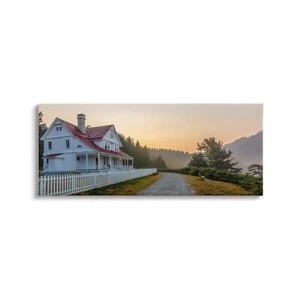 Stupell Industries Cozy Rural Country House Warm Mountain Sunset Canvas Wall ... - Picture 1 of 7