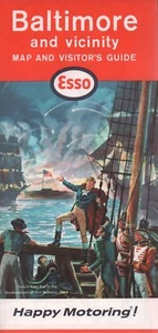 1966 Esso Road Map: Baltimore and Vicinity NOS - Picture 1 of 1