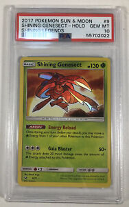 PSA 10 Gem Mint Pokemon Sun & Moon Shining Legends Shining Genesect 9/73