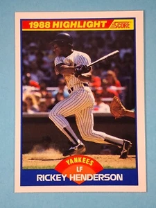 1989 Score Rickey Henderson New York Yankees #657 ⚾ - Picture 1 of 2