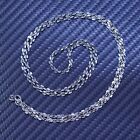 24” 3mm, vintage Italy sterling silver 925 twisted nugget chain necklace