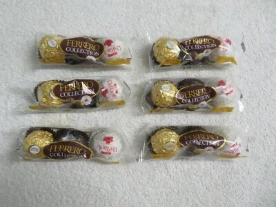 (6) Ferrero Collection Fine Assorted Confections 1.1 Oz/ 3 Pieces Each Rocher - Image 1 of 2