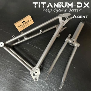 Titanium-DX Fork and Rear Triangle For P/T line Brompton - Picture 1 of 3