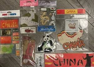 SCRAPBOOKING JOURNAL EPHEMERA STICKERS CHINA PANDA NEW - Picture 1 of 1